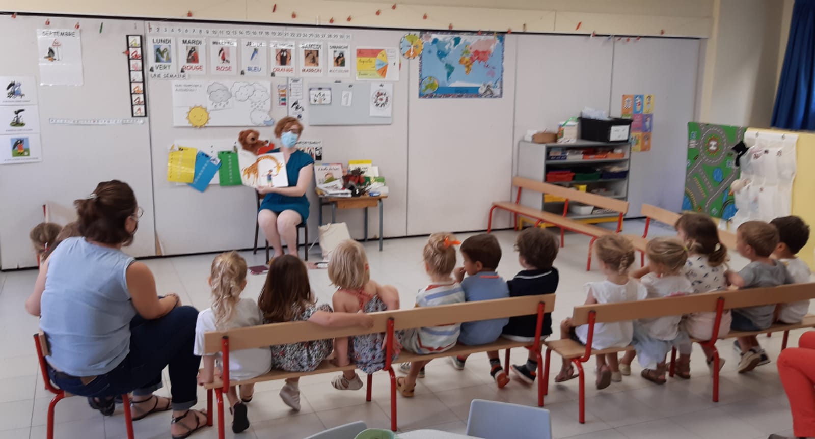 Séance d'anglais en PS